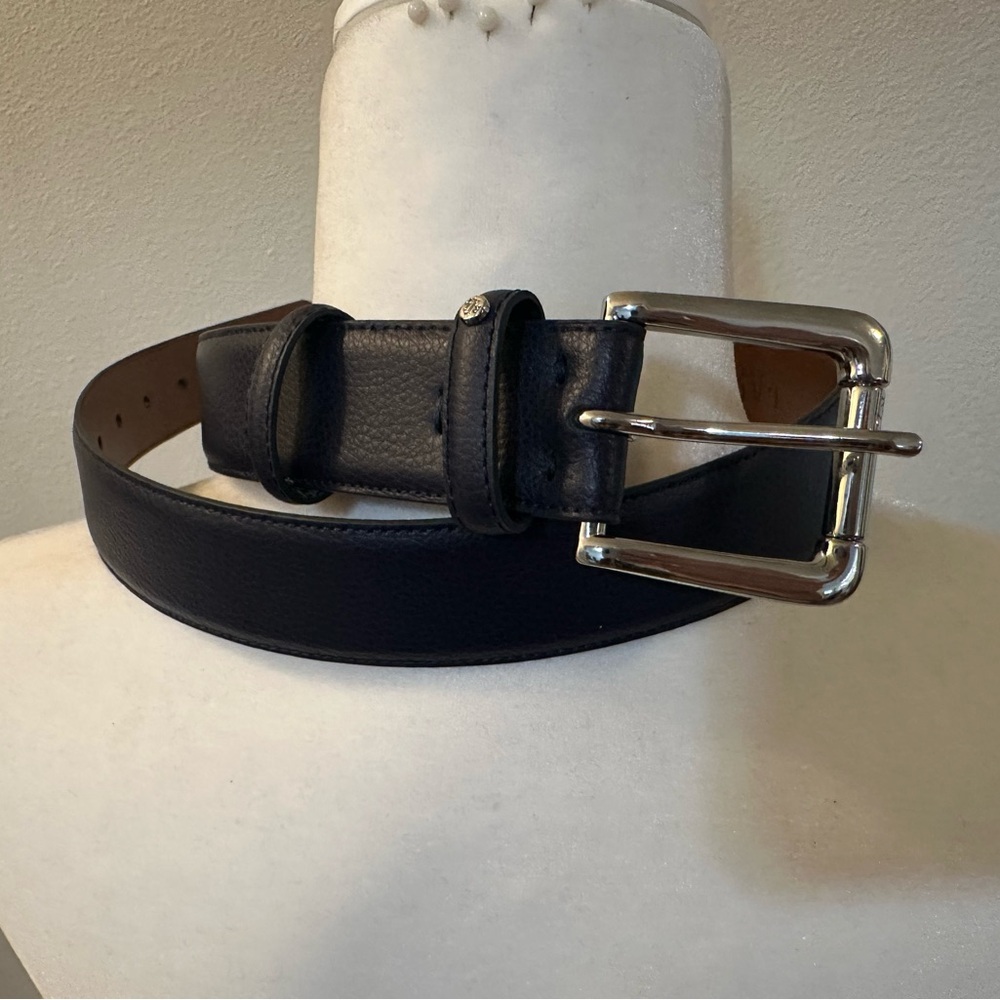 Lauren Ralph Lauren Navy Leather Belt